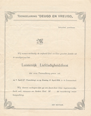Deugd en vreugd